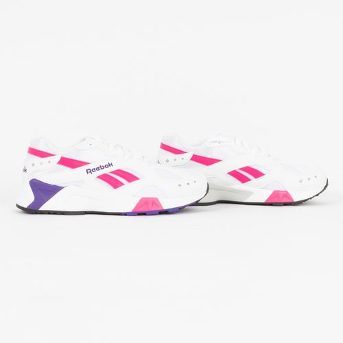 Reebok Aztrek Sneaker in White/Rose/Cobalt/Purple 