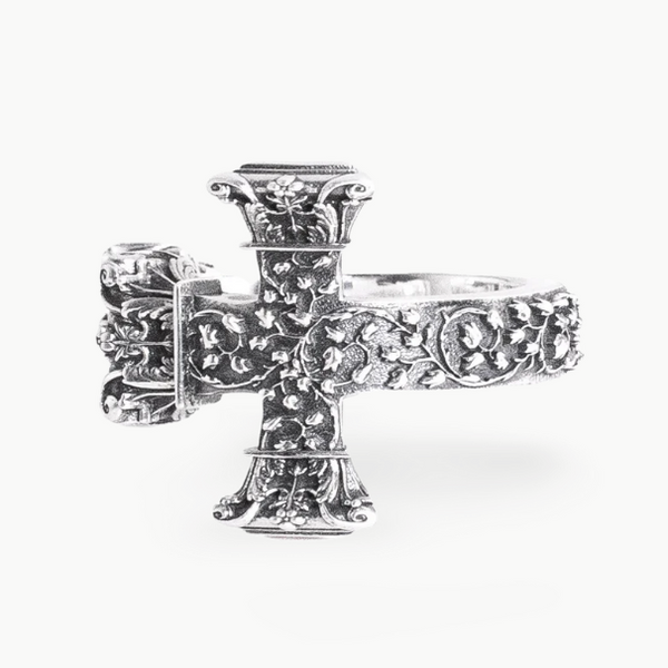 Floral Cross Ring
