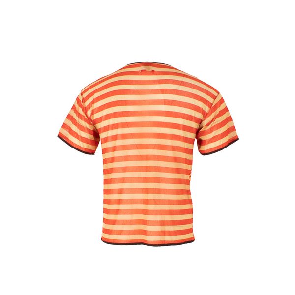 Jean Paul Gaultier Soleil Striped Mesh Shirt