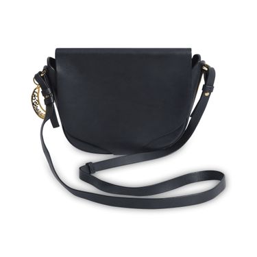 Sophie Hulme Black Leather Crossbody Bag