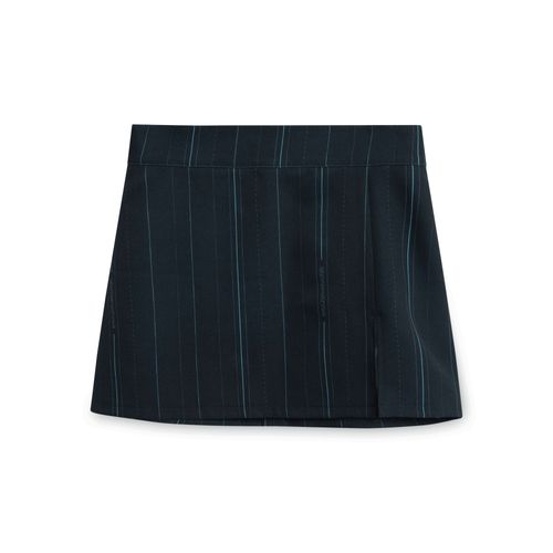 Pinstripe Micro Skirt