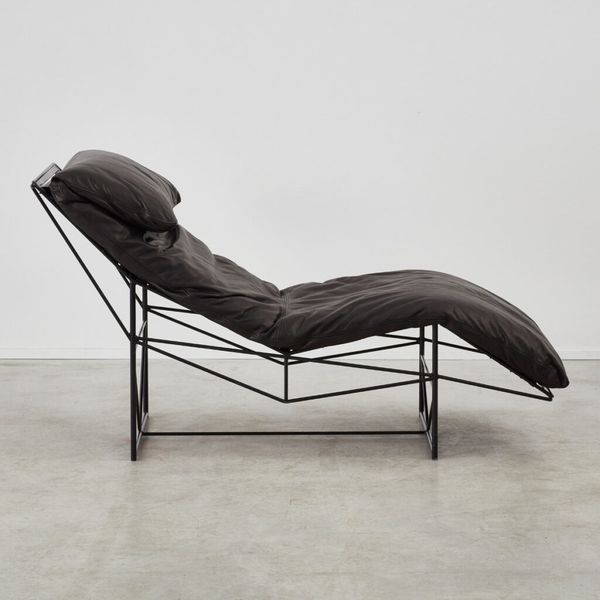 Paolo Passerini Chaise Lounge Uvet, Italy, 1984