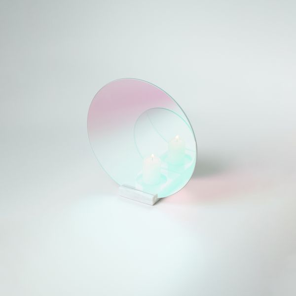 Onnda Flame Concentric M Candleholder - Fuchsia