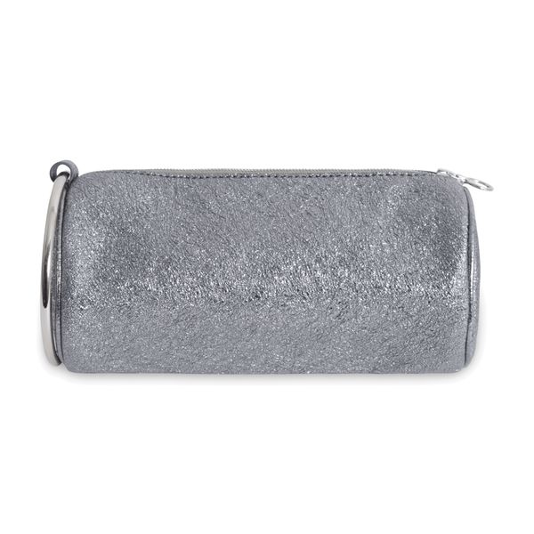 Kara Silver Glittered Clutch with Ring