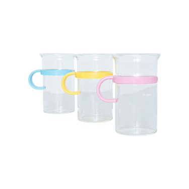 Bodum Glass Cups with Plastic Handle