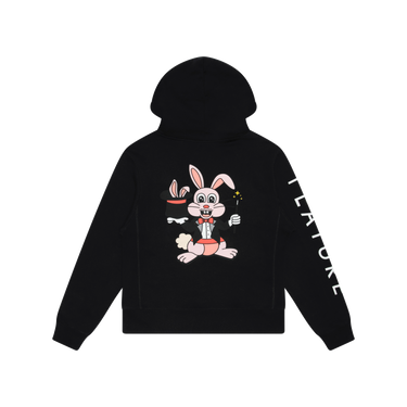 Rabbits by Carrots Black Hoodie