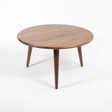 Lacquered Walnut Round Table by Hans Wegner for Carl Hansen, 2021