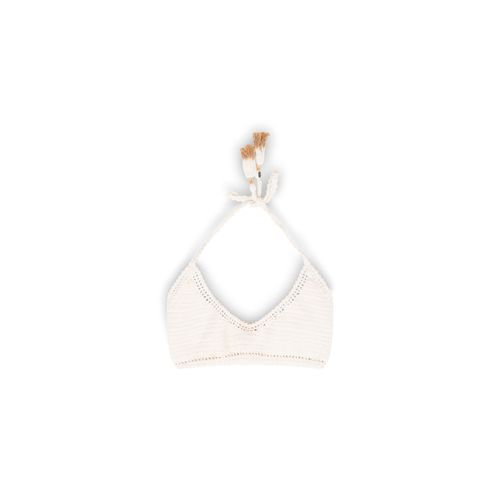 White Cotton Crochet Bikini Set