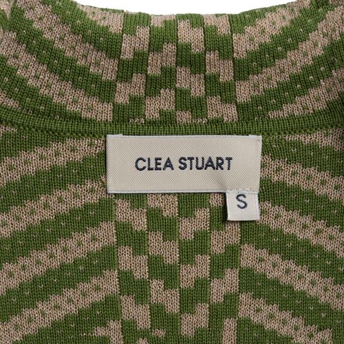 Clea Stuart Straight Khaki Metallic Blazer