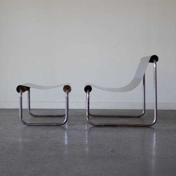 Armchair and Ottoman by Patrick Gingembre, France, 1970s