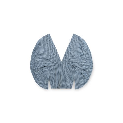 Jonathan Simkhai Blue Gingham Bustier