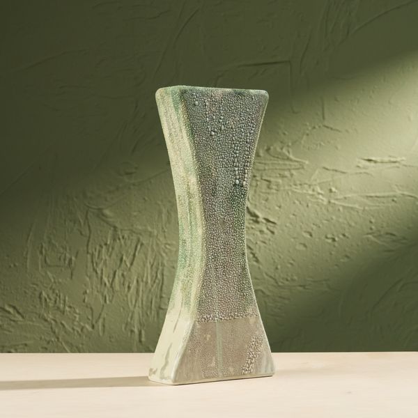 'Condensation' Series C4, Glazed Ceramic Sculpture in Green by Eunsol Kim, The Netherlands, 2025"