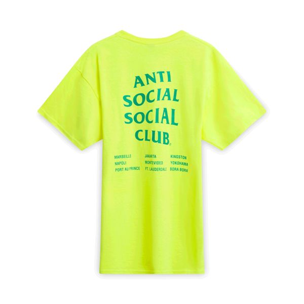 Anti Social Social Club T-Shirt - Highlighter Yellow