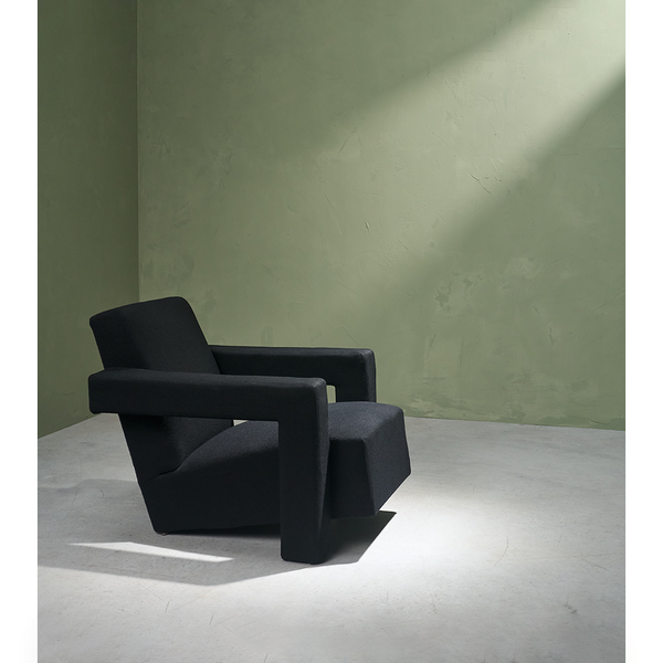 Early 'Utrecht' Chair for Metz & Co in Black Upholstery by Gerrit Rietveld, 1936
