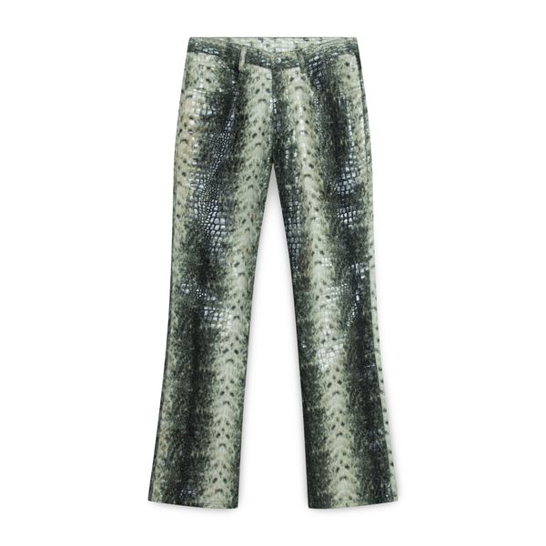 Revolt Alligator Print Pants