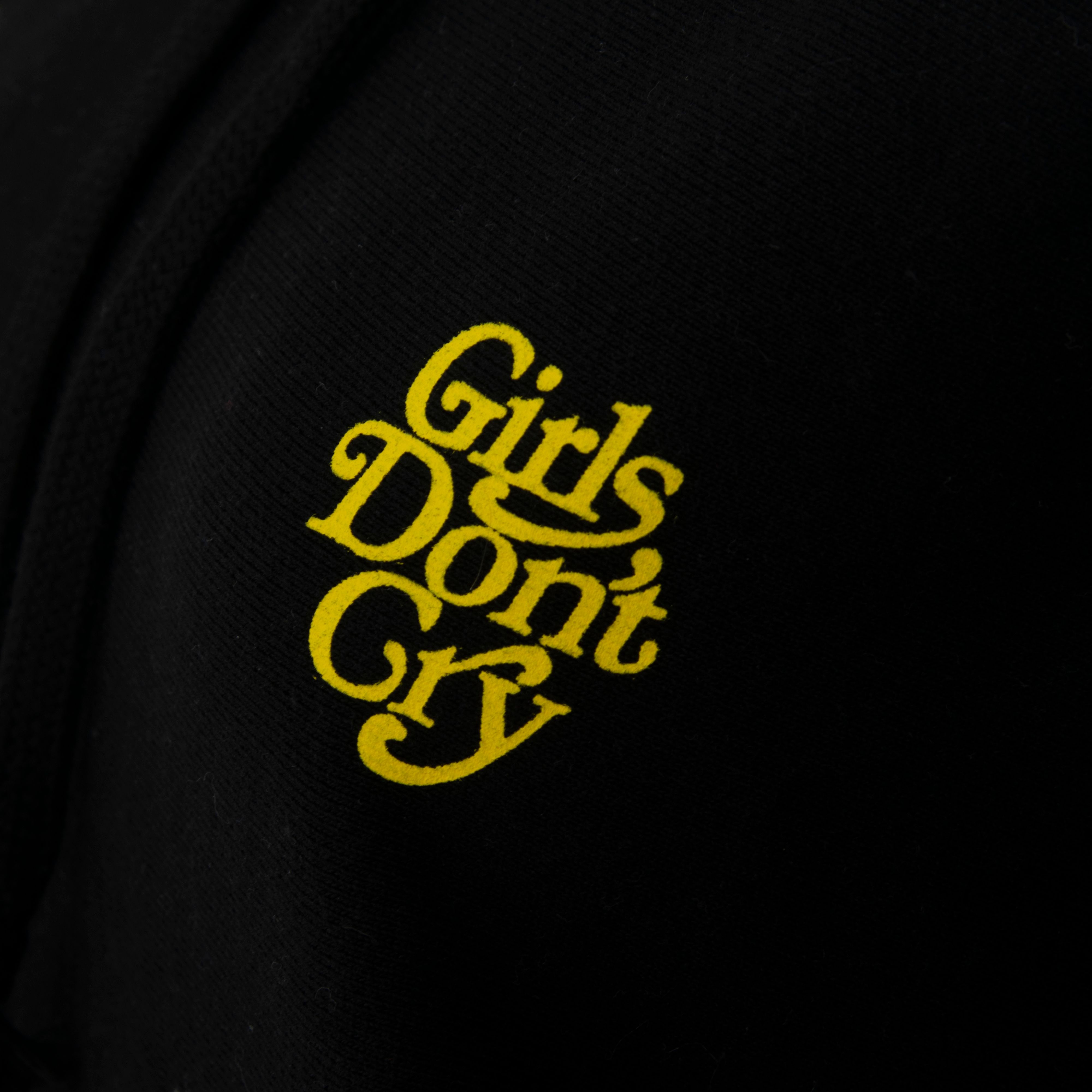 Girls Don't Cry Hoodie- Black/Yellow by Tavia Bonetti | Basic.Space