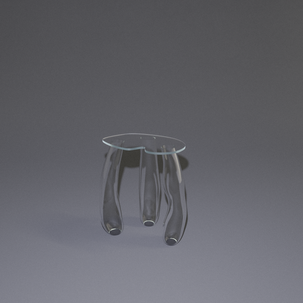 TABLE D'APPOINT - MELTED GLASS SERIE