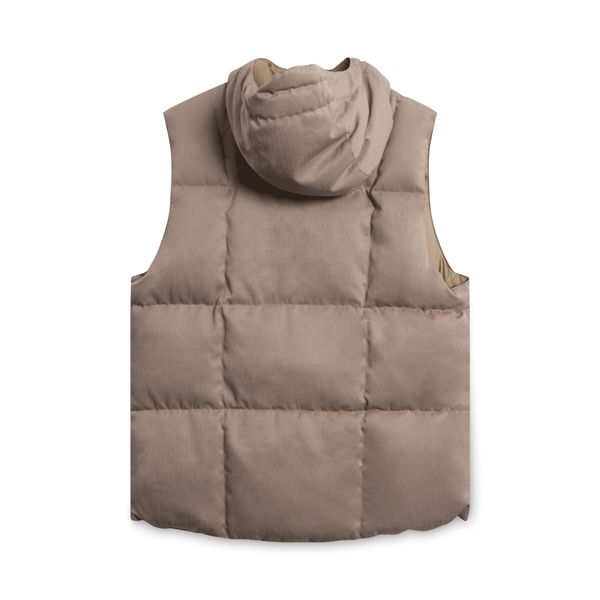 Garments Engineered Button-Down Vest - Tan