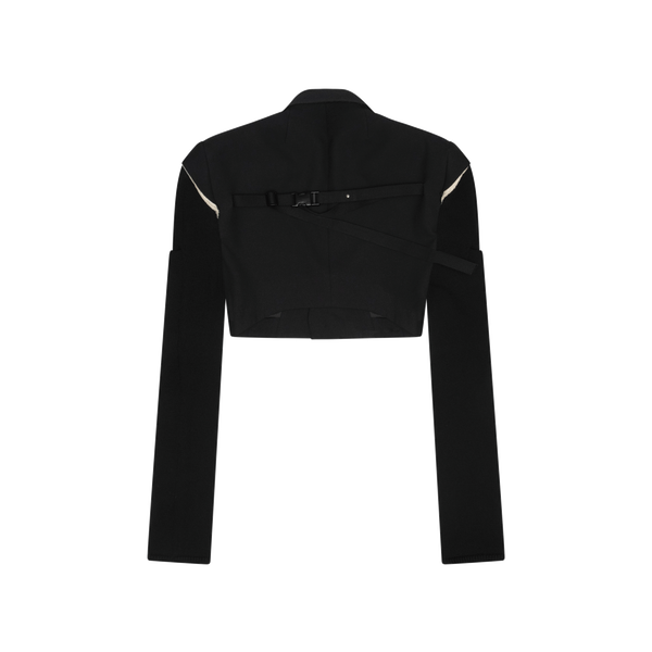 Rick Owens Cropped Knit Blazer