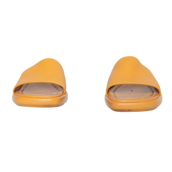 Paloma Wool Yellow Leather Slides