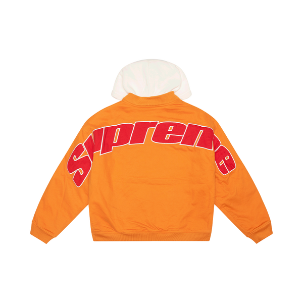 Supreme Orange Twill Varsity Jacket