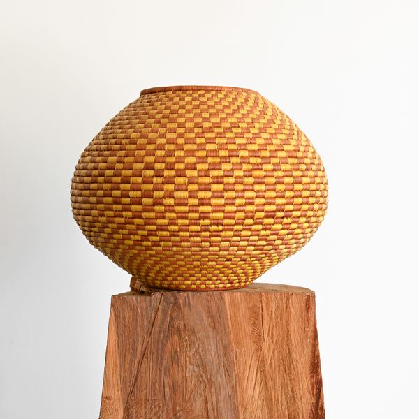 Two-Toned Rwandan Basket