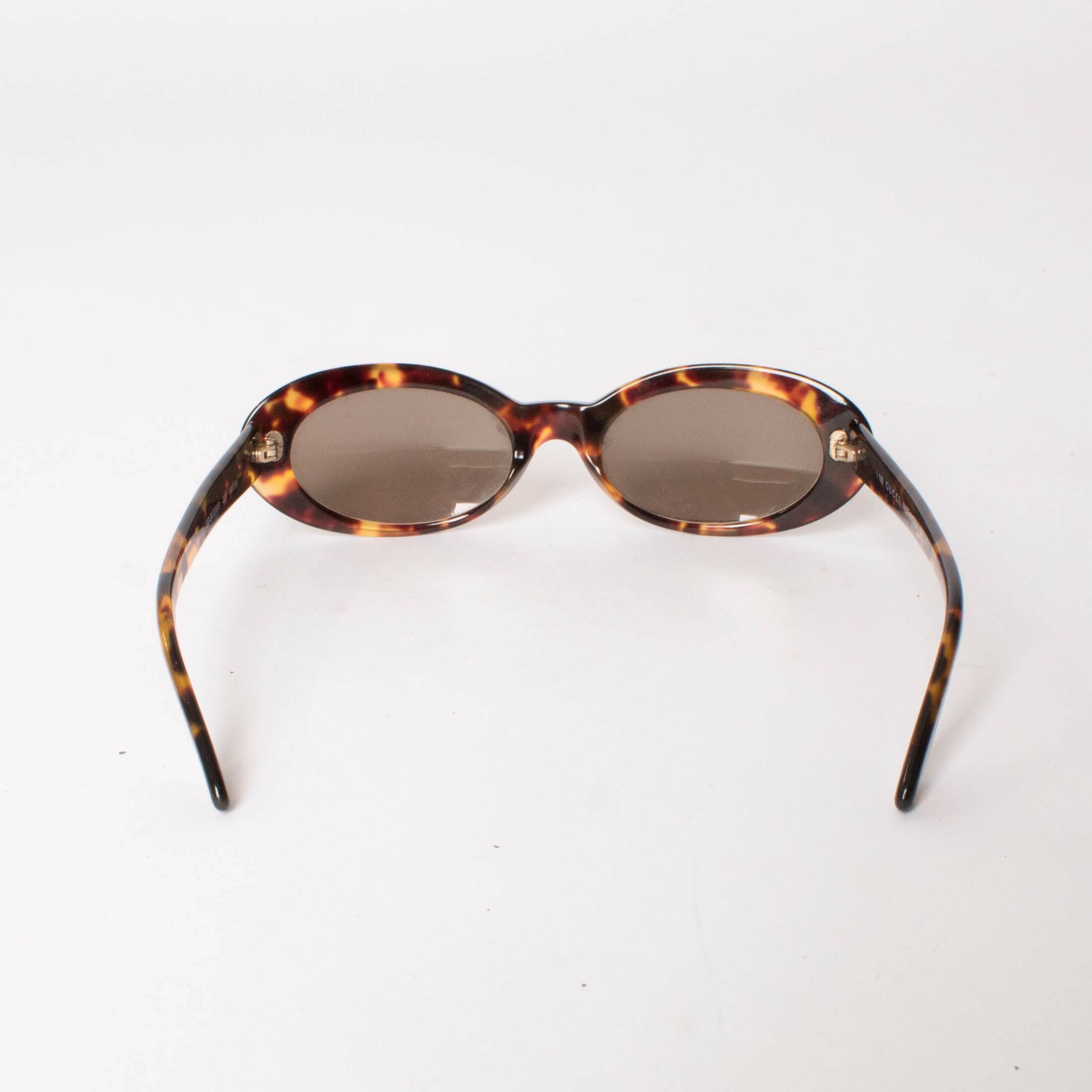 Gucci Vintage 90s Tortoise Shell Oval Sunglasses by Jess Hannah Basic.Space