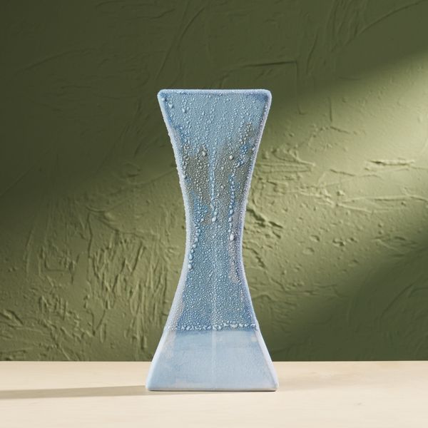 'Condensation' Series C4, Glazed Ceramic Sculpture in Blue by Eunsol Kim, The Netherlands, 2025"