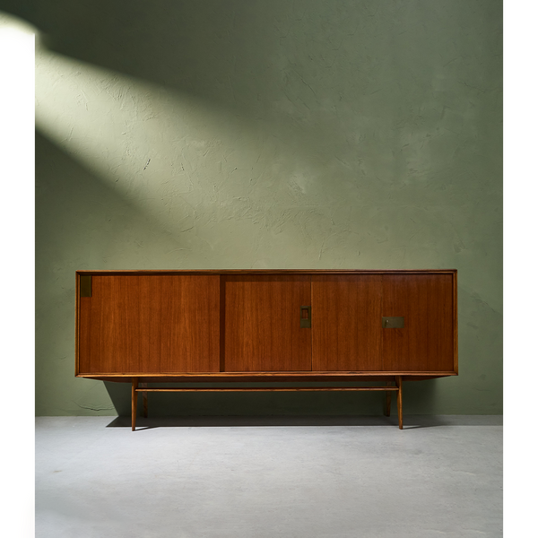 Sideboard in Teak and Brass by Edmondo Palutari for Dassi Mobili Moderni, Italy 1959