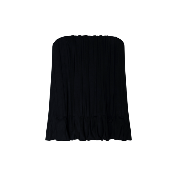 MAXAZRIA Black Pleated Corset