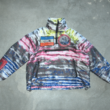 Louis Vuitton SS19 Abstract Print Patchwork Windbreaker Jacket