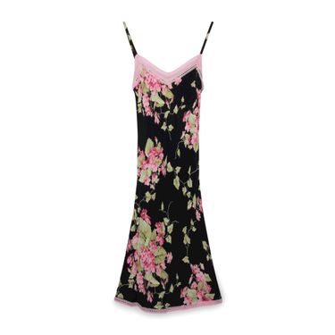 Pink Silk Floral Bustier Dress – Kim Shui Studio