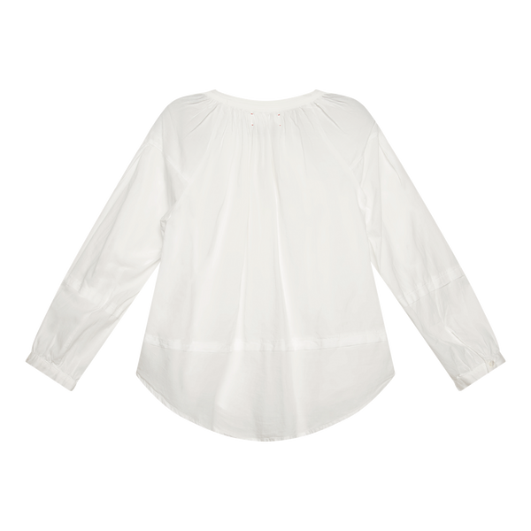 Xirene White Peasant Top