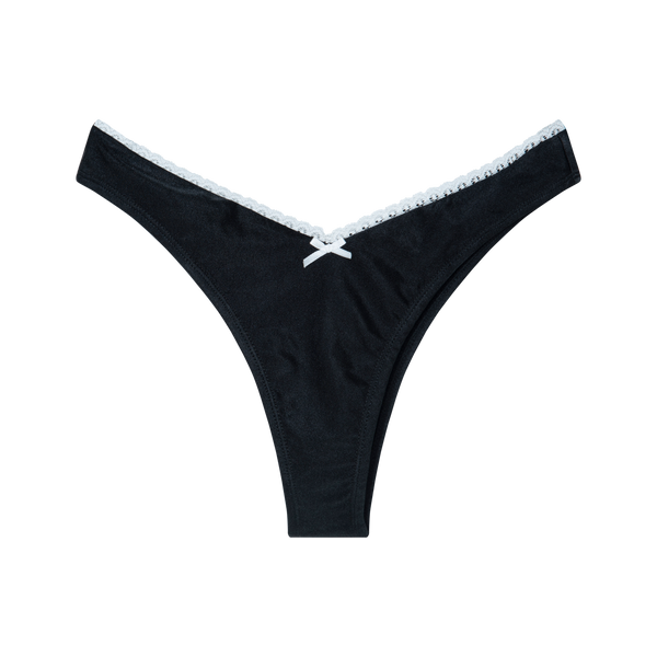 Rodeo Black Cheeky Bikini Bottom