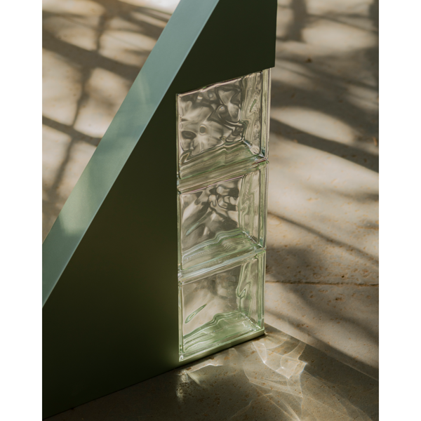 Flatiron Glass Block Lamp