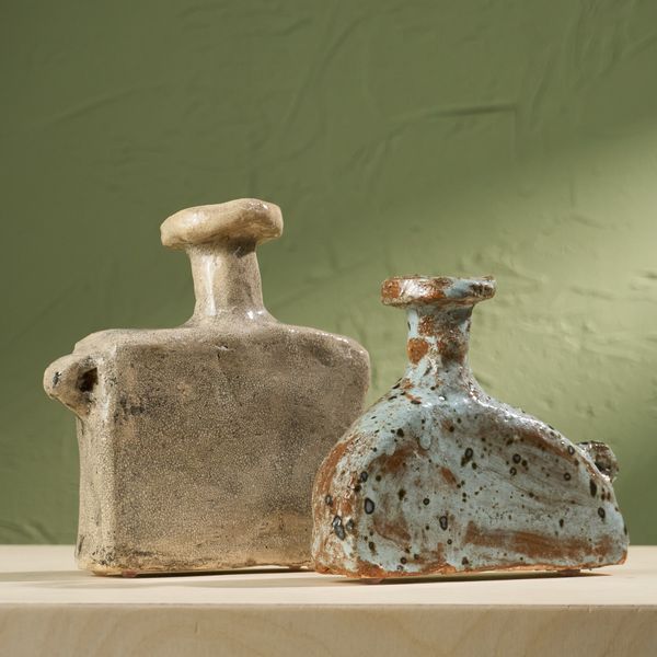 Set of two Tiny Core Vessels by Willem van Hooff, Glazed Earthenware, The Netherlands, 2020s