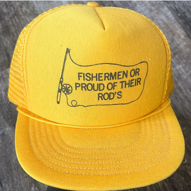 1980s Fishermen Are Proud of Their Rods Snapback Trucker