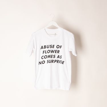 Virgil Abloh x Jenny Holzer Abuse of Flower Comes As No Surprise Tee