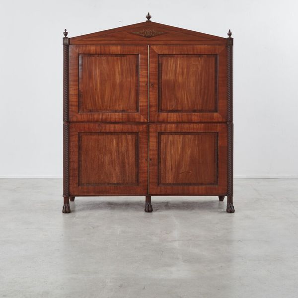 Nineteenth-Century Mahogany Wardrobe, Germany, 1820s