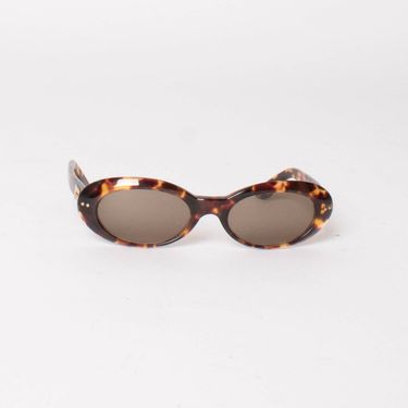 Gucci Vintage 90s Tortoise Shell Oval Sunglasses by Jess Hannah