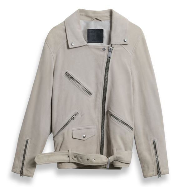 All Saints Oversized Suede Biker Jacket