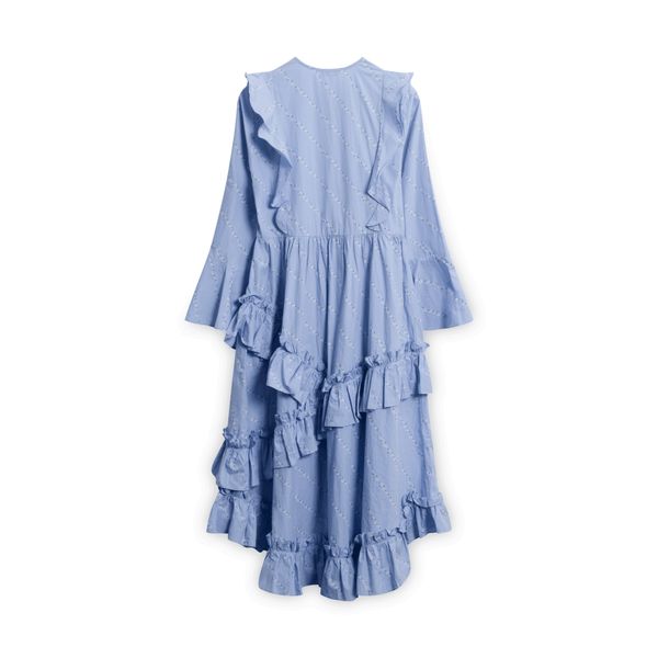 Ganni Floral Ruffle Dress