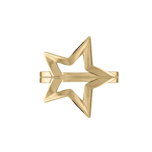 KWIT 14k Yellow Gold Star Friendship Rings Five Poin