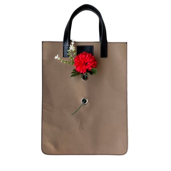 D'heygere Floral Canister Tote Bag