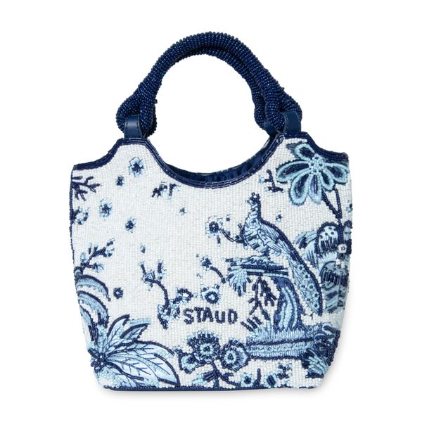 STAUD Toile de Pup Beaded Côte Bag