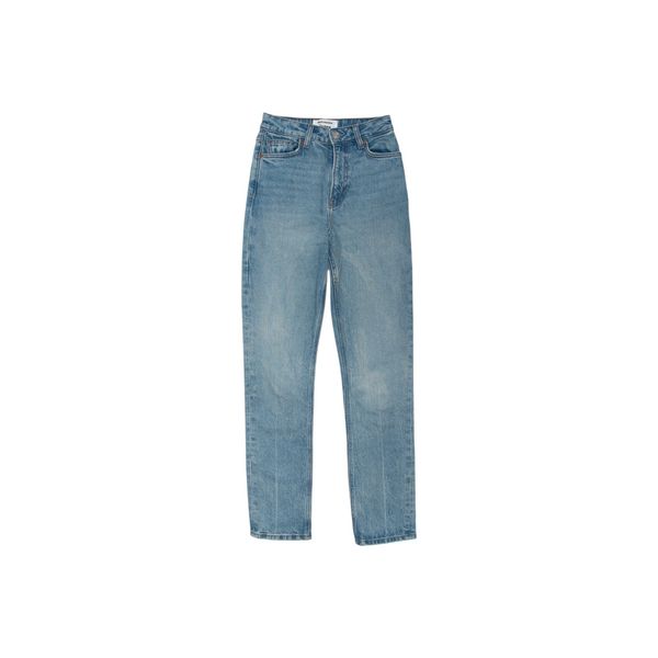 Reformation Blue Liza Ultra High Rise Slim Straight Jeans