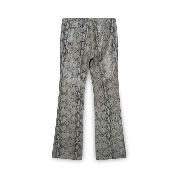 Margaret M Beige Snakeskin Trousers