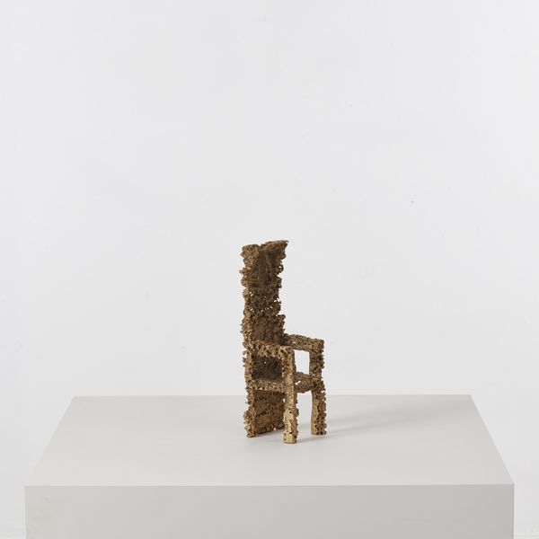 Urano Palma Bronze Chair Sculpture, Italy, 1980s