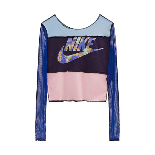 JJVintage Reworked Nike Long Sleeve Top in Blue/Pink/Purple