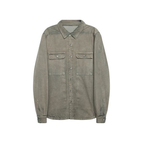 Rick Owens DRKSHDW Stonewashed Denim Shirt 